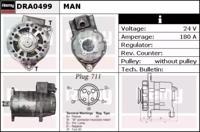 Remy DRA0499 Alternator assy Remy DRA0499 Alternator assy