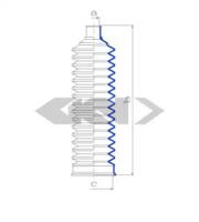 GKN-Spidan 84154 Пыльник рулевой рейки