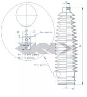 GKN-Spidan 84171 Пильник рульової рейки