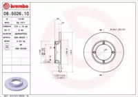 Brembo 08.5026.10 Brake disc
