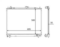 Wilmink Group WG1723476 Радиатор охлаждения двигателя Wilmink Group WG1723476 Радиатор охлаждения двигателя