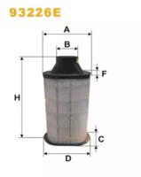 Wix Filters 93226E Фильтр воздушный Wix Filters 93226E Фильтр воздушный