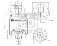 Febi 49186 Пневмоподушка