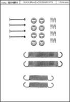 Kawe 105-0601 Монтажний комплект гальмівних колодок