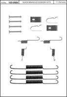 Kawe 105-0664 Комплект монтажный дисковых тормозных колодок