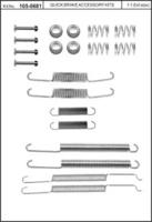Kawe 105-0681 Монтажний комплект гальмівних колодок