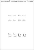 Kawe 109-0939 Комплект монтажный дисковых тормозных колодок