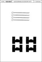 Kawe 109-0951 Комплект монтажный дисковых тормозных колодок Kawe 109-0951 Комплект монтажный дисковых тормозных колодок