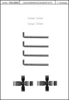 Kawe 109-0968 Монтажний комплект гальмівних колодок Kawe 109-0968 Монтажний комплект гальмівних колодок