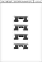 Kawe 109-1017 Spring set disc brake