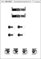 Kawe 109-1034 Монтажний комплект гальмівних колодок Kawe 109-1034 Монтажний комплект гальмівних колодок