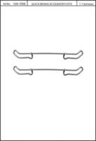 Kawe 109-1056 Комплект монтажный дисковых тормозных колодок