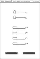 Kawe 109-1070 Монтажний комплект гальмівних колодок
