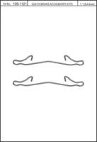Kawe 109-1121 Spring set disc brake