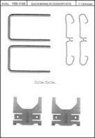Kawe 109-1144 Монтажний комплект гальмівних колодок Kawe 109-1144 Монтажний комплект гальмівних колодок