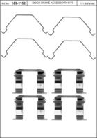 Kawe 109-1158 Комплект монтажный дисковых тормозных колодок Kawe 109-1158 Комплект монтажный дисковых тормозных колодок