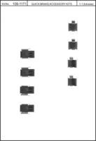 Kawe 109-1171 Монтажний комплект гальмівних колодок