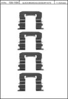 Kawe 109-1184 Монтажний комплект гальмівних колодок