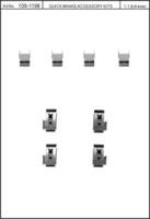 Kawe 109-1198 Монтажний комплект гальмівних колодок