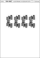 Kawe 109-1662 Комплект монтажный дисковых тормозных колодок