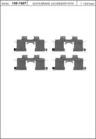 Kawe 109-1667 Монтажний комплект гальмівних колодок