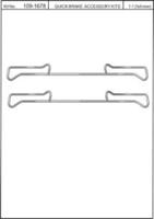 Kawe 109-1678 Монтажний комплект гальмівних колодок