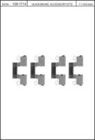 Kawe 109-1714 Spring set disc brake Kawe 109-1714 Spring set disc brake