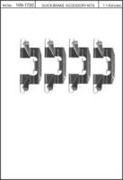 Kawe 109-1720 Комплект монтажный дисковых тормозных колодок Kawe 109-1720 Комплект монтажный дисковых тормозных колодок