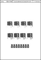 Kawe 109-1748 Комплект монтажный дисковых тормозных колодок Kawe 109-1748 Комплект монтажный дисковых тормозных колодок