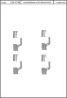 Kawe 109-1749 Монтажний комплект гальмівних колодок