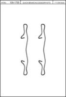 Kawe 109-1755 Монтажний комплект гальмівних колодок Kawe 109-1755 Монтажний комплект гальмівних колодок