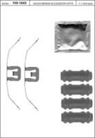 Kawe 109-1845 Spring set disc brake