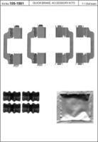 Kawe 109-1861 Комплект монтажный дисковых тормозных колодок Kawe 109-1861 Комплект монтажный дисковых тормозных колодок