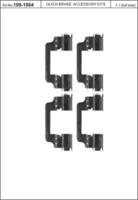 Kawe 109-1864 Комплект монтажный дисковых тормозных колодок