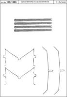 Kawe 109-1885 Монтажний комплект гальмівних колодок Kawe 109-1885 Монтажний комплект гальмівних колодок