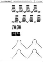 Kawe 109-1895 Комплект монтажный дисковых тормозных колодок Kawe 109-1895 Комплект монтажный дисковых тормозных колодок