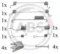 A.B.S. 0752Q Монтажний комплект гальмівних колодок