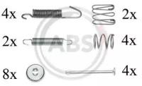 A.B.S. 0816Q Комплект пружинок барабанних гальм