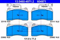 Ate 13.0460-4971.2 Brake pads