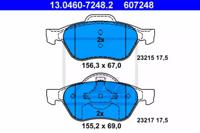 Ate 13.0460-7248.2 Brake pads