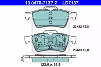 Ate 13.0470-7137.2 Колодки тормозные