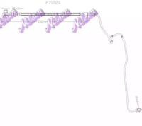 Kawe H7172Q Шланг гальмівний Kawe H7172Q Шланг гальмівний