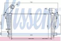 Nissens 96590 Радиатор интеркуллера Nissens 96590 Радиатор интеркуллера