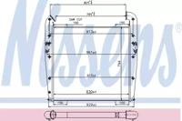 Nissens 96960 Радіатор інтеркулера