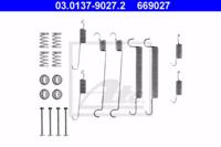 Ate 03.0137-9027.2 Монтажний комплект гальмівних колодок Ate 03.0137-9027.2 Монтажний комплект гальмівних колодок
