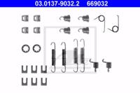 Ate 03.0137-9032.2 Монтажний комплект гальмівних колодок