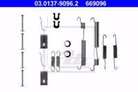 Ate 03.0137-9096.2 Монтажний комплект гальмівних колодок Ate 03.0137-9096.2 Монтажний комплект гальмівних колодок