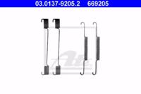 Ate 03.0137-9205.2 Монтажний комплект гальмівних колодок