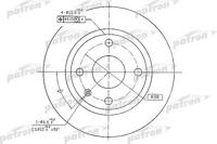 Patron PBD1533 Диск гальмівний