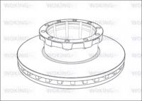 Woking NSA1008.20 Диск гальмівний Woking NSA1008.20 Диск гальмівний